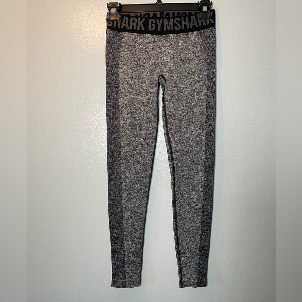 GYMSHARK Flex Leggings Gray/Black Women's Size Small